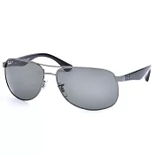 【大學眼鏡】RAY_BAN 復古款型太陽眼鏡3502-004/58銀