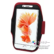 iPhone 6s Plus 5.5吋 專用簡約風運動臂套 紅