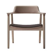 maruni Hiroshima 廣島扶手主人椅(深棕皮革)