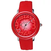 Roven Dino羅梵迪諾 漫步星雲時尚輕質量腕錶-紅