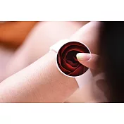 韓國 valook 時尚無指針手錶 紅玫瑰 Red Rose (White)
