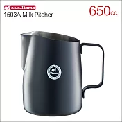 Tiamo 1503A 斜口拉花杯(圓口)650cc (HC7109)黑色(BK)