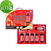 金蔘-6年根韓國高麗人蔘蔘芝王禮盒(100ml*10瓶) 共10盒