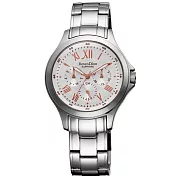 Roven Dino羅梵迪諾  光燦星空羅馬三眼男錶-玫瑰金X銀