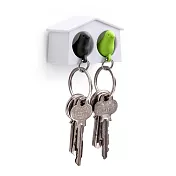 QUALY 迷你雀兒愛巢(白屋+綠鳥+黑鳥)