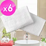 【法式寢飾花季】純品良織-五星飯店專用款純白柔舒毛巾(150g/條)x6件組
