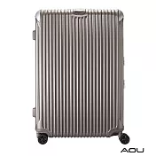 AOU 極速致美系列高階鋁框箱 20吋 獨創PC防刮專利設計飛機輪旅行箱 (香檳金) 90-020C