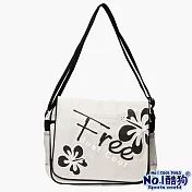 【Cool dogs】酷狗輕型休閒側背包-米白花(7800-97)