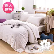 【日本濱川佐櫻-葉影水榭】頂級雙人手工純長纖蠶絲夏被1.8kg