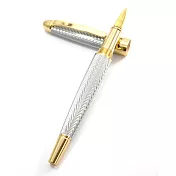 美締克 Éclat 光輝系列 亮鉻羽箭紋金夾鋼筆 M尖(限量珍藏版)