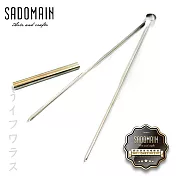 【SADOMAIN】304#環保公筷夾-21cm(攜帶式)-6入