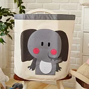 SHIBUDI 尋寶動物家族貼布收納袋-大象Nana