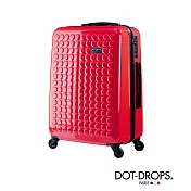 DOT-DROPS 20 吋 X-TRA 輕量客製點點硬殼行李箱 - 驚豔紅