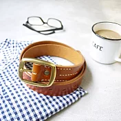 【預購商品】HANDIIN|義大利 玩味風格 植鞣皮帶 咖啡