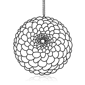 moorigin / 大理花項鍊 L / 黑