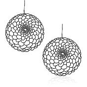 moorigin / 大理花耳環 M / 黑