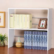 Homelike 喜家居可疊式置物書架二入組(9060) 純白*2