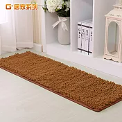 G+居家 超細纖維長毛走道地墊(40x130cm)淺咖啡