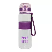 MY WATER 萌夏彈蓋水壺 600ml紫