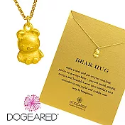 Dogeared bear 金色小熊項鍊 你最寶貝 附原廠盒