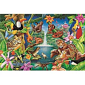 54片兒童地板拼圖-熱帶雨林DCANB54-01