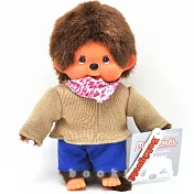 日本Sekiguchi夢奇奇MONCHHICHI【帥氣圍巾毛衣男孩】