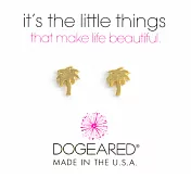 Dogeared 好萊塢棕梠樹耳環 金色 PALM TREE 附原廠盒