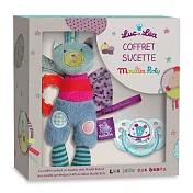 【安垛小姐】法國 Moulin Roty 喬麗絲 Luc & Lea 安撫奶嘴、安撫娃娃禮盒組 0%BPA; 0-6個月
