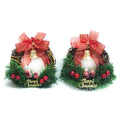 台灣製 聖誕快樂對鳥樹藤花圈對組(一組兩入)YS-BW16003