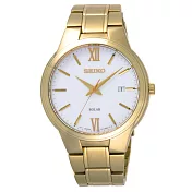 SEIKO 熱情羅馬時尚太陽能腕錶-SNE390P1