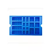 【親子良品】OXFORD 積木造型DIY製冰盒矽膠模具 - 藍色