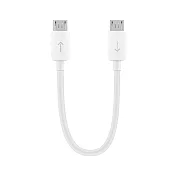 HUAWEI華為 原廠 Micro USB to Micro USB 電源輸出線 10cm - 白 (盒裝)  白色