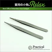 超實用居家生活必備不鏽鋼鑷子夾（直頭款2入組）