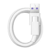 HUAWEI華為 原廠 USB-A to Type-C 5A 超級快充充電線 AP71 - 1m (密封袋裝) 白色