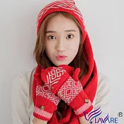 LAVARE 帽圍 青花瓷紋紅