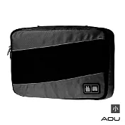 AOU 透氣輕量旅行配件 萬用包 露營收納包 多功能裝備工具袋 單層衣物收納袋 單入-小(多色任選) 66-035C 黑