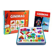 GINIMAG 228片 經濟組合 磁性建構片 積木 益智玩具 磁鐵玩具 (Magformers相容)