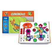 GINIMAG 188片  磁性建構片 積木 益智玩具 磁鐵玩具 (Magformers相容)