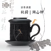 陶作坊｜四季溥儒-秋荷同心杯