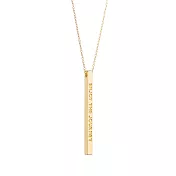 MANTRABAND 美國悄悄話 Enjoy the Journey 享受人生旅程 金色項鍊