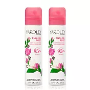 YARDLEY 雅麗 英國玫瑰體香噴霧(75ml)X2入
