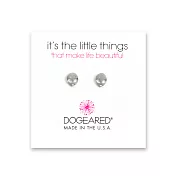 Dogeared 神秘外星人 ALIEN 銀色耳環 附原廠盒