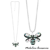 【摩達客】童話彩鑽蝴蝶長項鍊