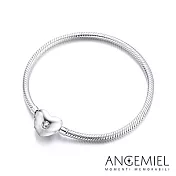 Angemiel安婕米 925純銀珠飾 串珠手鍊 (愛心款) 18cm
