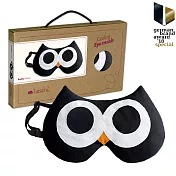 【德國萊思綺Leschi】舒緩疲勞熱敷/冷敷眼罩(貓頭鷹造型-黑色)