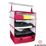 ALAIN DELON 亞蘭德倫 旅遊必備行動衣物櫃(紅)
