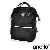 【日本正版anello】經典口金後背包《黑色 BK》M尺寸