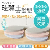 泥の物語 天然珪藻土吸水防潮鞋墊/皂墊(HM-608)吊衣櫥防潮*4入
