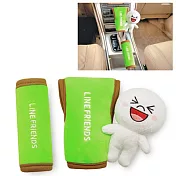 【LINE FRIENDS】絨毛排檔頭/手剎車把手護套組(饅頭人MOON)(台灣製)