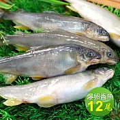 【優鮮配】宜蘭大尺寸爆卵香魚12尾組(12尾裝/920g/盒)-任選